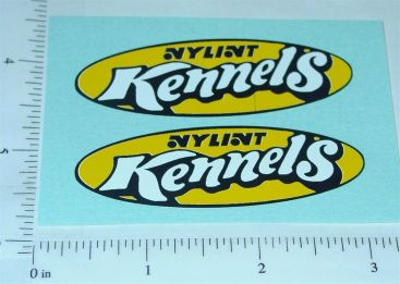 Pair Nylint Kennels 1970's Style Door Stickers Main Image