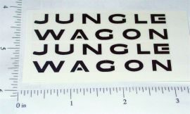 Nylint Ford Econoline Jungle Wagon Sticker Pair