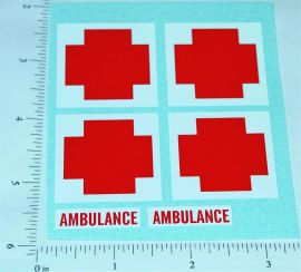 Nylint Ford Army Ambulance Van Sticker Set