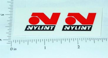 Pair Nylint Red/Black Late 60's Logo Stickers NY-019R Main Image