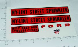 Nylint Cab Over Ford Sprinkler Truck Sticker Set