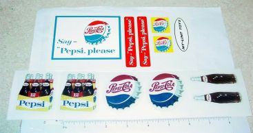 Nylint Cab Over Ford Pepsi Truck Sticker Set Main Image