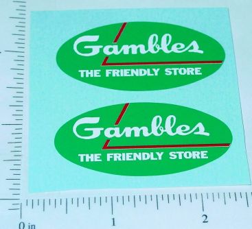 Pair Nylint Ford Econoline Gambles Pickup Stickers Main Image