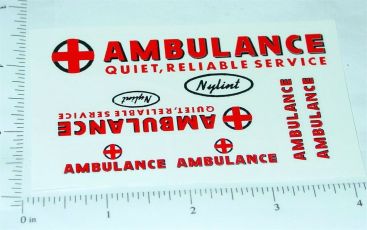 Nylint Ford Econoline Van Ambulance Sticker Set Main Image