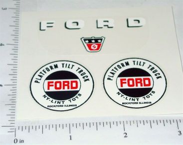 Nylint Cab Over Ford Platform Tilt Sticker Set Main Image