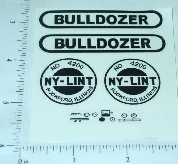 Nylint Old Style Bulldozer Vehicle Sticker Set Main Image