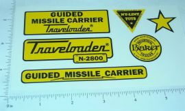 Nylint Guided Missile Carrier Vehicle Sticker Set