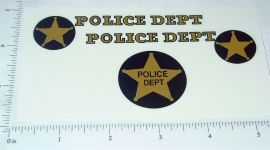 Nylint Ford Bronco Police Dept Sticker Set