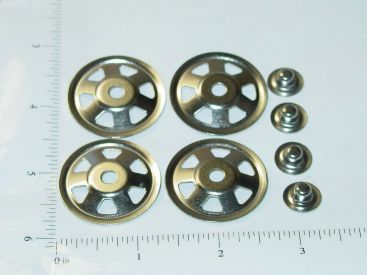 Set of 4 Buckeye Toy Trucks Replacement Hubcaps Toy Part Main Image