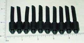Ten (10) Doepke Construction Toy Vehicle Exhaust Stacks