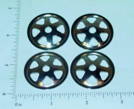 Set of 4 Ertl Loadstar Metal Hub Cap Toy Parts