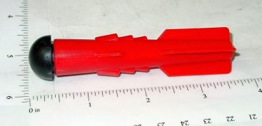 Nylint Set of 4 Red Plastic w/Rubber Tip Missile/Rocket Replacement Toy Parts Main Image