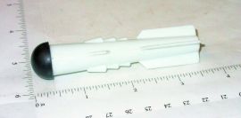 Nylint Set of 4 White Plastic w/Rubber Tip Missile/Rocket Replacement Toy Parts