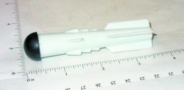 Nylint White Plastic w/Rubber Tip Missile/Rocket Replacement Toy Part Main Image