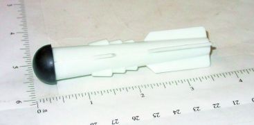 Nylint Set of 4 White Plastic w/Rubber Tip Missile/Rocket Replacement Toy Parts Main Image