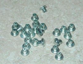 25 Semi Tubular 1/8" by 1/8" Tonka Rivets RIV-1/8 