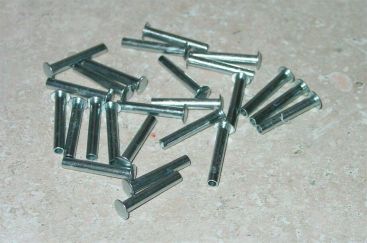 25 Semi Tubular 1/8" by 3/4" Tonka Rivets Main Image 25 Semi Tubular 1/8" by 3/4" Tonka Rivets Main Image