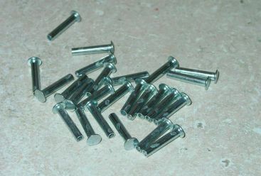 25 Semi Tubular 1/8" by 5/8" Tonka Rivets Main Image 25 Semi Tubular 1/8" by 5/8" Tonka Rivets Main Image