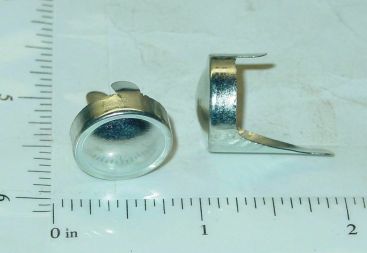 Pair Structo Stamped Steel 2-Tab Headlights Replacement Toy Parts Main Image Pair Structo Stamped Steel 2-Tab Headlights Replacement Toy Parts Main Image