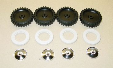 Set of 4 Tonka Tires w/Whitewalls & Hubcaps Main Image Set of 4 Tonka Tires w/Whitewalls & Hubcaps Main Image