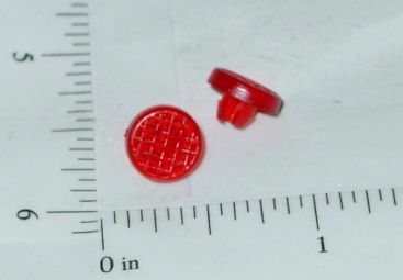 REPLACEMENT TONKA TOY RED BEACON LIGHT WITH BEZEL AND CLIP PRESSED STEEL TOYS 