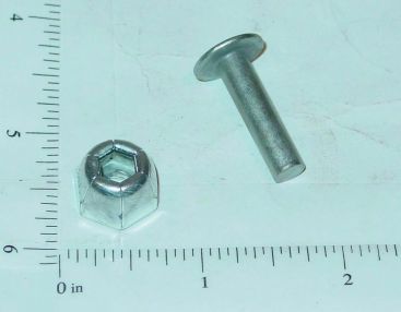 Tonka Semi Trailer 1" Hitch Pin & Nut Replacement Toy Parts Main Image Tonka Semi Trailer 1" Hitch Pin & Nut Replacement Toy Parts Main Image