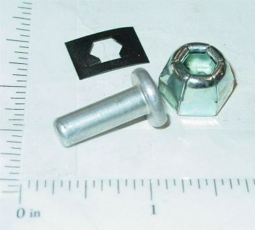 Tonka Semi Trailer 0.75" Hitch Pin & Nut Replacement Toy Parts Main Image Tonka Semi Trailer 0.75" Hitch Pin & Nut Replacement Toy Parts Main Image