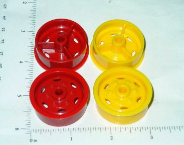 Wyandotte Red Plastic Wheel Toy Part Main Image Wyandotte Red Plastic Wheel Toy Part Main Image
