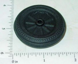 Wyandotte Black Rubber Simulated Spoke Wheel/Tire Replacement Part