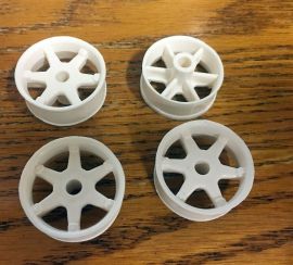 Set of 4 Ertl Repro Fleetstar/Loadstar Spoke Wheel Toy Parts