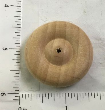 Marx 1.5" Wood Replacement Wheel/Tire Toy Part Main Image