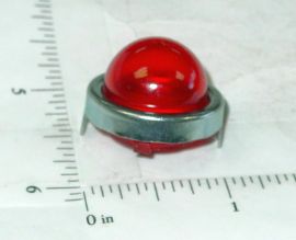 Structo Reproduction Red Flasher Light w/Chrome Trim Ring Toy Part