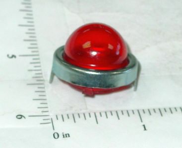 Structo Reproduction Red Flasher Light w/Chrome Trim Ring Toy Part Main Image