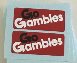 Pair Nylint Chevy Go Gambles Pickup Truck Sticker Set