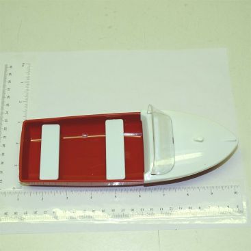 Tonka Red w/Deck Plastic Rowboat Accessory Replacement Toy Part Main Image Tonka Red w/Deck Plastic Rowboat Accessory Replacement Toy Part Main Image