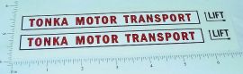 Tonka Motor Transport Auto Hauler Sticker Pair