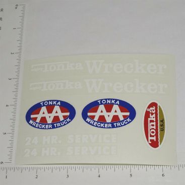 1971-72 Mighty Tonka Wrecker Replacement Sticker Set Main Image