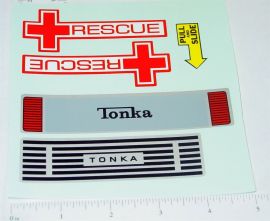 Mighty Tonka Ambulance Replacement Sticker Set