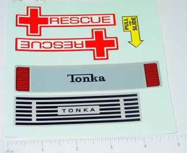 Mighty Tonka Ambulance Replacement Sticker Set Main Image