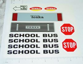 Mighty Tonka School Bus Van Replacement Sticker Set