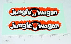 Pair Nylint Ford Econoline Jungle Wagon Stickers