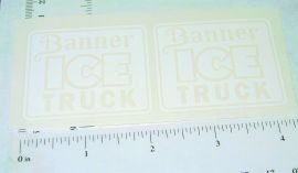 Pair Banner Ice Truck Replacement Sticker Set