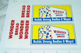 Banner Wonder Bread Delivery Van Truck Replacement Sticker Set