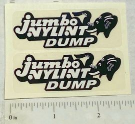 Pair Nylint Jumbo Dump Truck Replacement Sticker Set