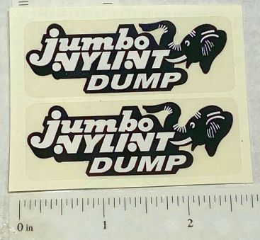 Pair Nylint Jumbo Dump Truck Replacement Sticker Set Main Image
