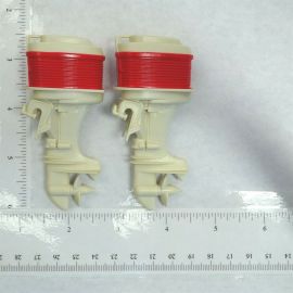 Tonka Clipper Outboard Boat Motor Pair, (2) Replacement Toy Part