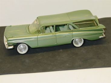 Vintage Plastic 1959 Chevrolet Nomad Wagon, Promo Car, White, Green Main Image Vintage Plastic 1959 Chevrolet Nomad Wagon, Promo Car, White, Green Main Image
