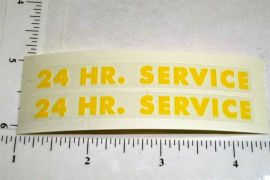 Pair Tonka 24 Hour Service Wrecker Stickers