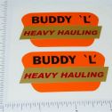 Pair Buddy L Orange Heaving Hauling Stickers Main Image