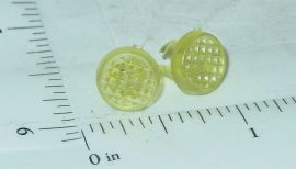 Tonka Pair Plastic Cross Hatch Head Light Replacement Toy Parts